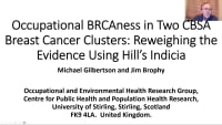 Occupational BRCAness in Two CBSA Breast Cancer Clusters: Reweighing the Evidence Using Hill's Indicia