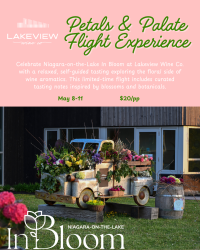Petals & Palate Flight Experience at Lakeview Wine Co.