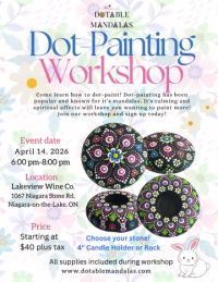 Dotable Mandalas Candle Holder Paint Workshop - June 12