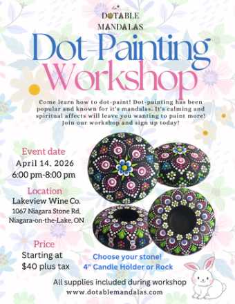 Dotable Mandalas Candle Holder Paint Workshop - June 12
