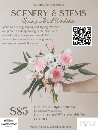 Scenery & Stems: Spring Floral Workshop - June 3