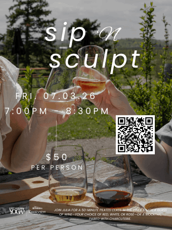 Lost 'n the Vines Sip & Sculpt Pilates - July 7